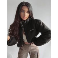 KURTKA BOBMERKA OVERSIZE Z WEŁNĄ BLANCA BLACK