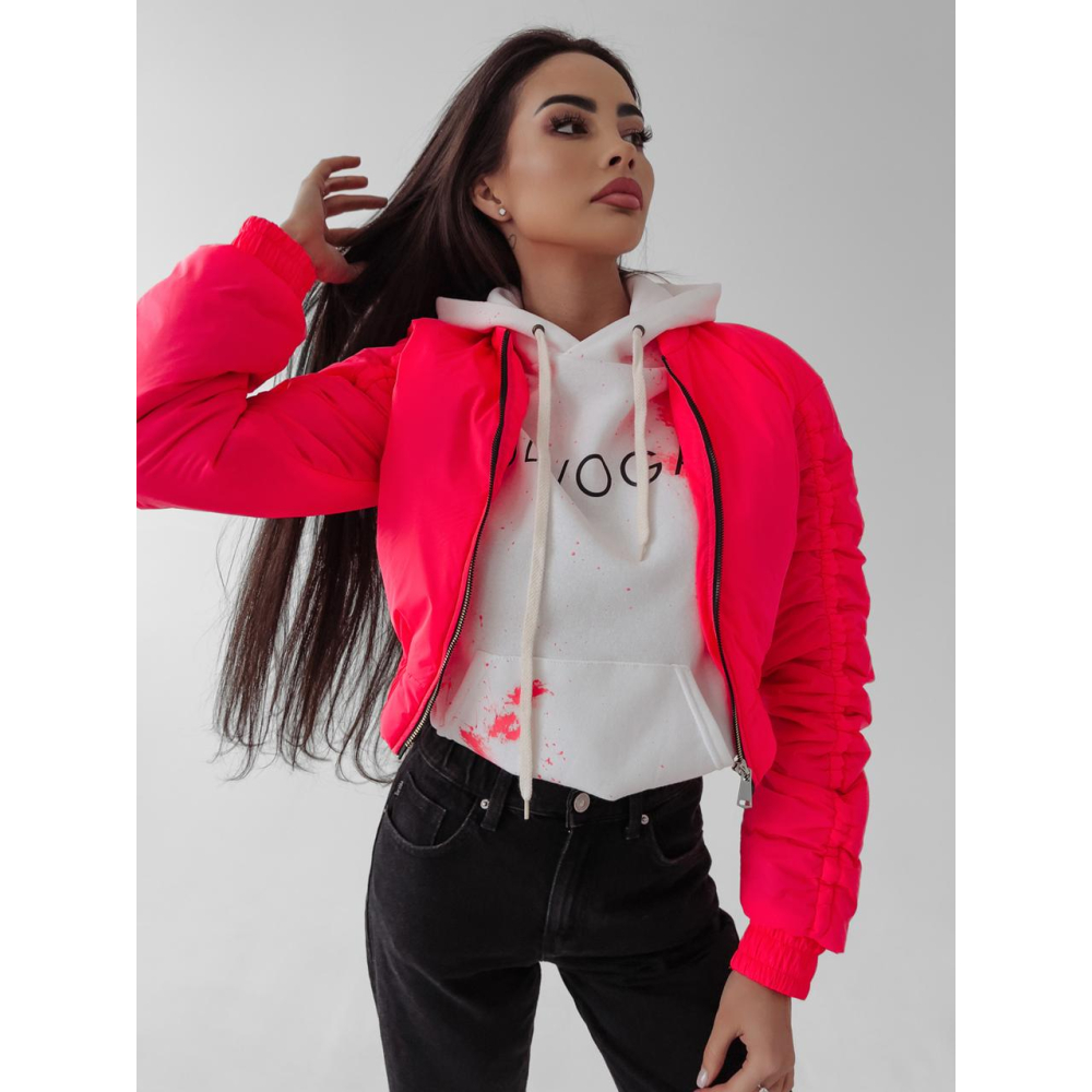 KURTKA BOMBERKA EMILY NEON PINK