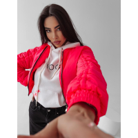 KURTKA BOMBERKA EMILY NEON PINK