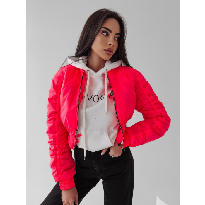 KURTKA BOMBERKA EMILY NEON PINK