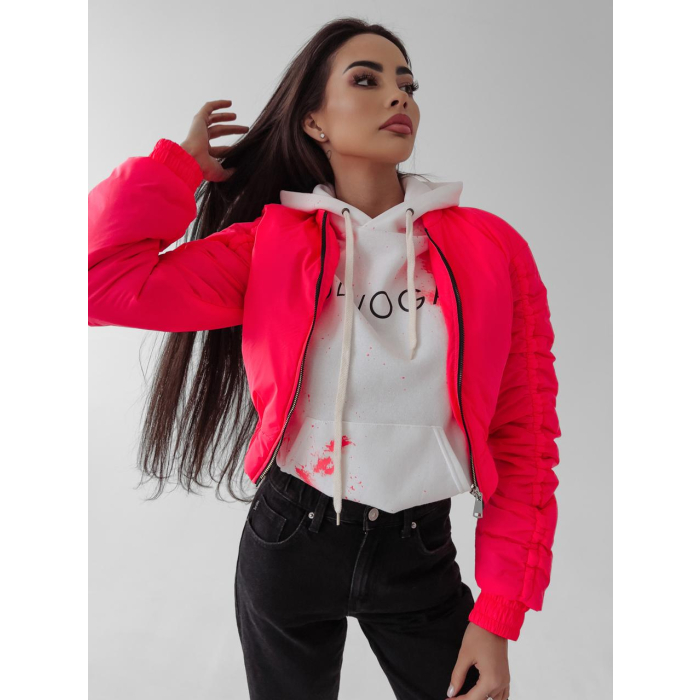 KURTKA BOMBERKA EMILY NEON PINK