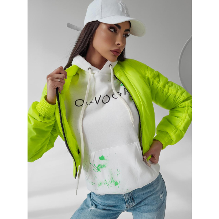 KURTKA BOMBERKA EMILY NEON LIME