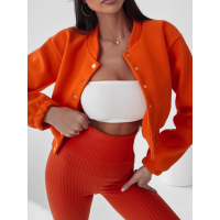 KURTKA BOMBERKA WEŁNIANA CALIFORNIA ORANGE