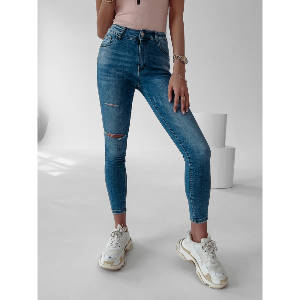 SPODNIE JEANSOWE MEDIUM WAIST ELLA BLUE