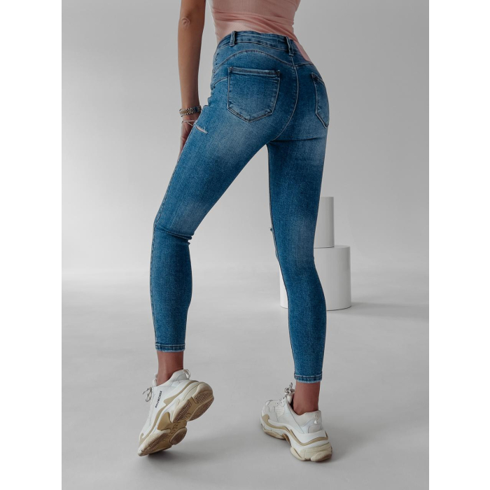 SPODNIE JEANSOWE MEDIUM WAIST ELLA BLUE