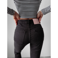 SPODNIE JEANSOWE MOM FIT CAMI BLACK