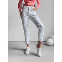 SPODNIE JEANSOWE MOM FIT CAMI WHITE