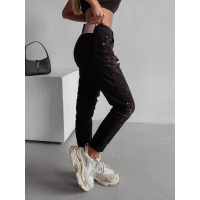 SPODNIE JEANSOWE MOM FIT CUBA BLACK