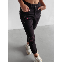 SPODNIE JEANSOWE MOM FIT CUBA BLACK