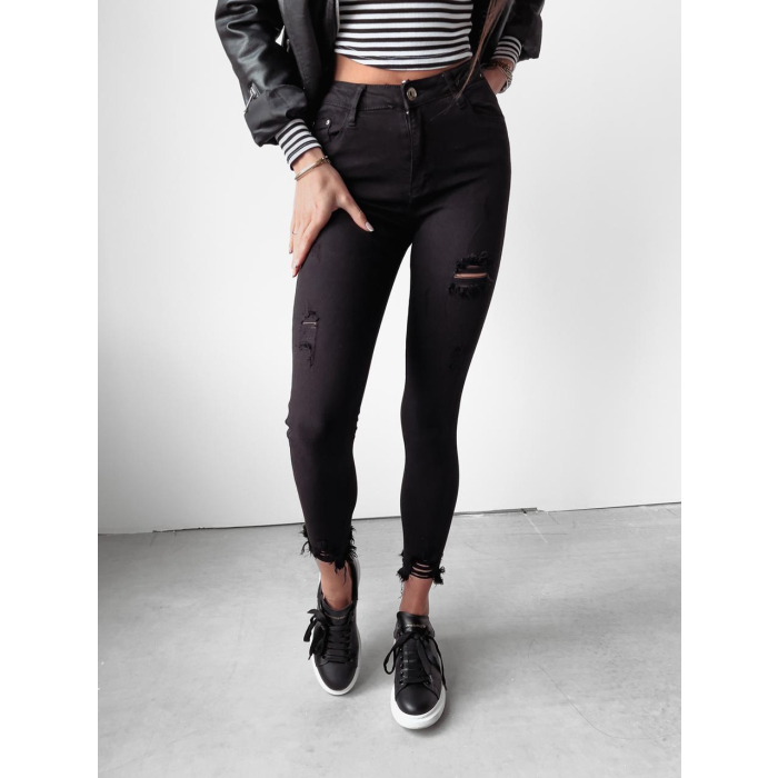 SPODNIE JEANSOWE SLIM BARIA BLACK