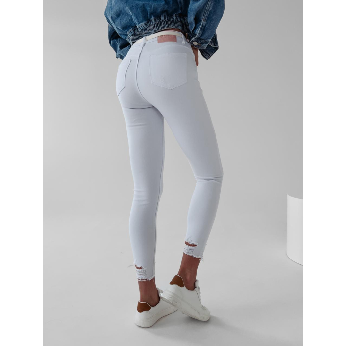 SPODNIE JEANSOWE SLIM BARIA WHITE
