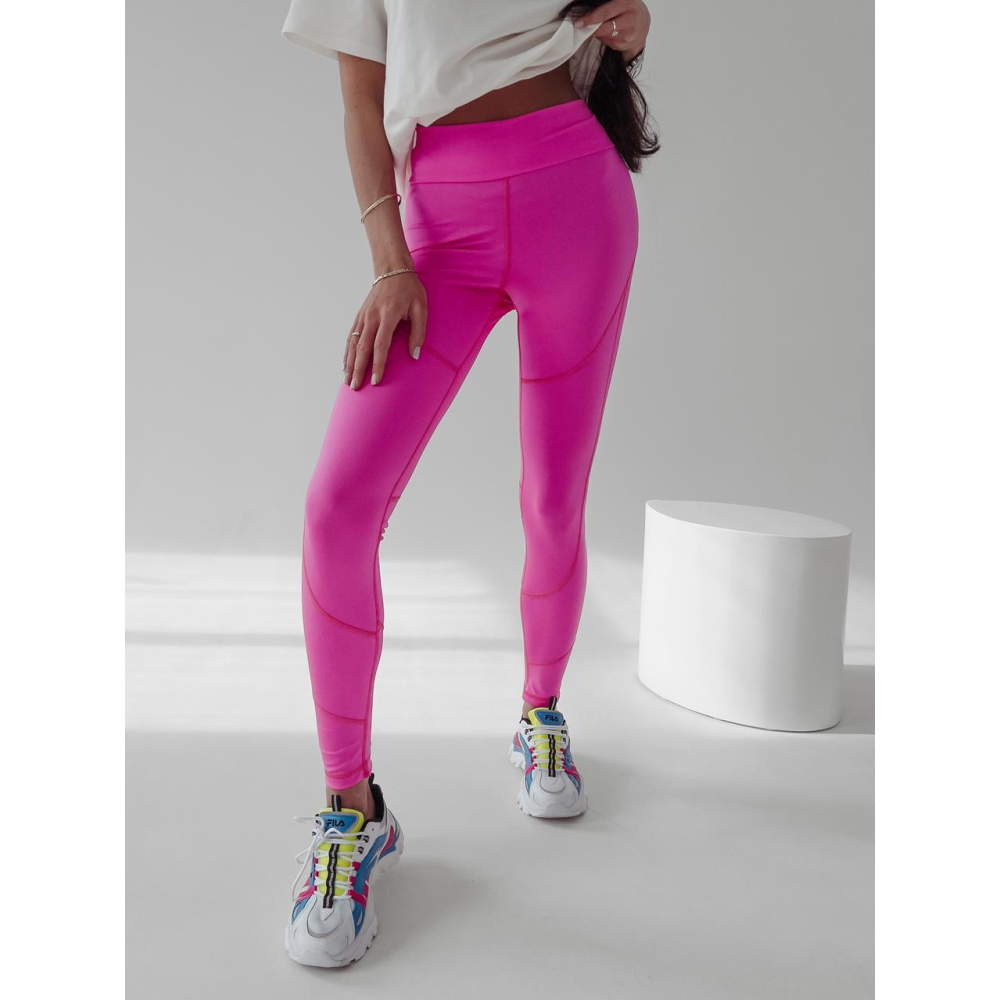 SPODNIE LEGGINSY HOSTE NEON PINK