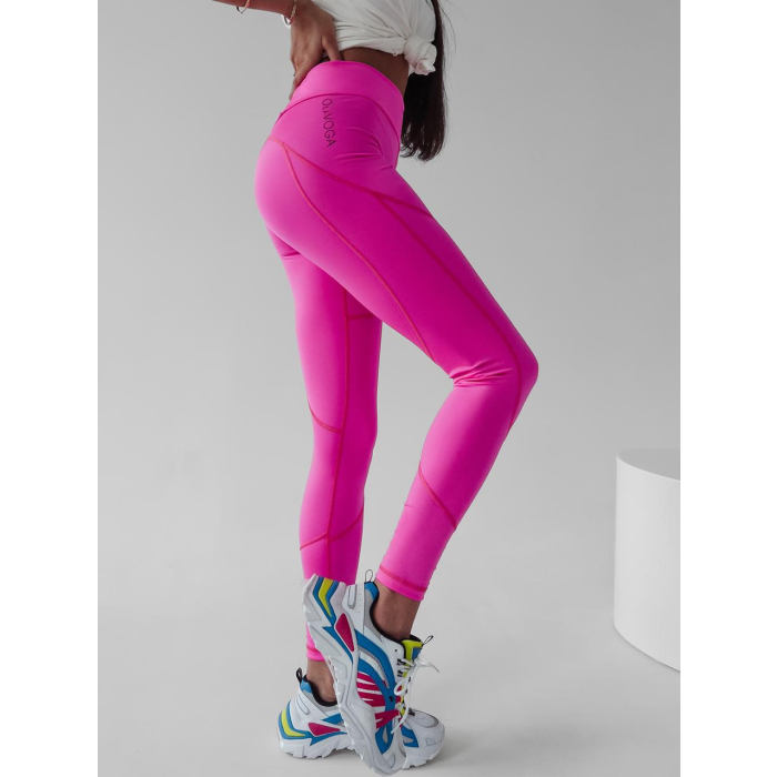 SPODNIE LEGGINSY HOSTE NEON PINK