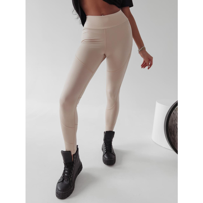 SPODNIE LEGGINSY HOSTE BEŻ