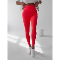 SPODNIE LEGGINSY PRĄŻKOWANE DEBRA NEON