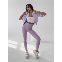 SPODNIE LEGGINSY PRĄŻKOWANE DEBRA LILA
