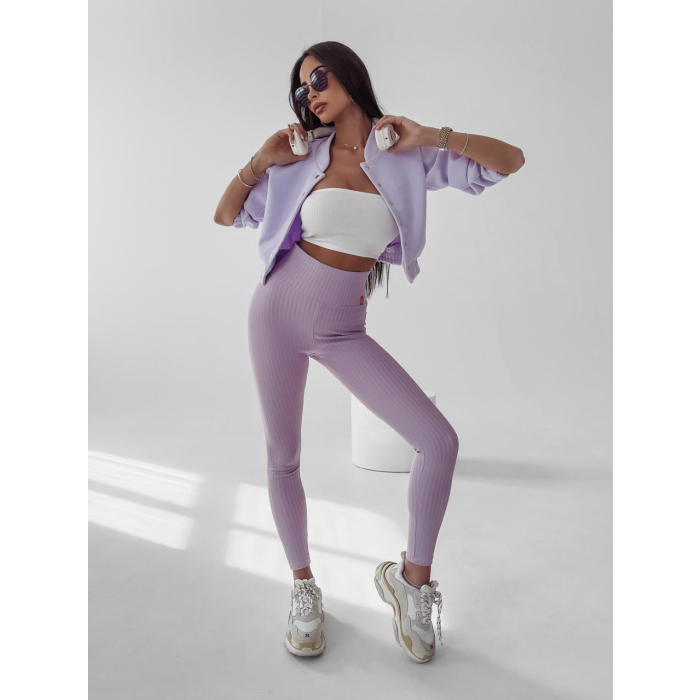 SPODNIE LEGGINSY PRĄŻKOWANE DEBRA LILA