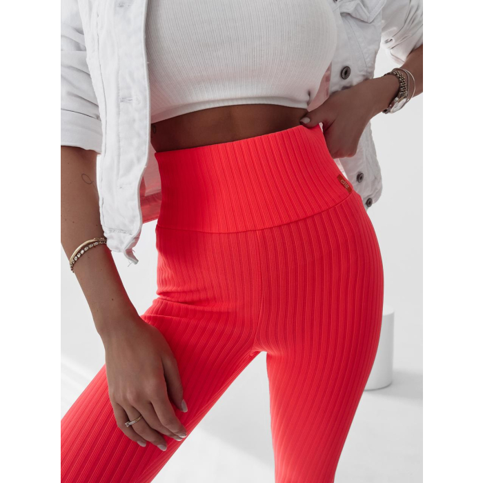 SPODNIE LEGGINSY PRĄŻKOWANE DEBRA NEON