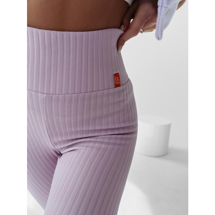 SPODNIE LEGGINSY PRĄŻKOWANE DEBRA LILA