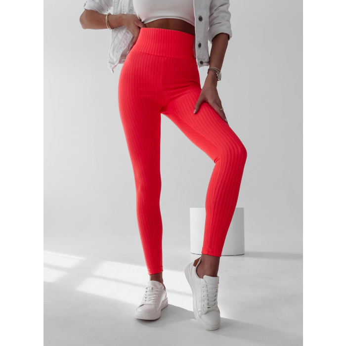 SPODNIE LEGGINSY PRĄŻKOWANE DEBRA NEON