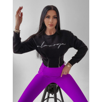 SPODNIE LEGGINSY WIĄZANE ROSALIE FIOLET