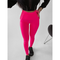 SPODNIE LEGGINSY WIĄZANE ROSALIE NEON PINK