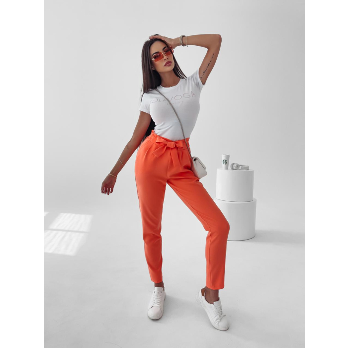 SPODNIE WIĄZANE NIGELLA NEON ORANGE