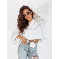 BLUZA FLOWER ECRU