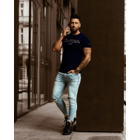 BLUZKA T-SHIRT NICE CUT GRANAT
