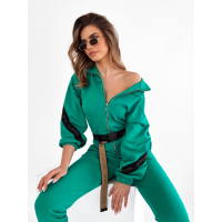 KOMBINEZON FANCY STRIPE GREEN