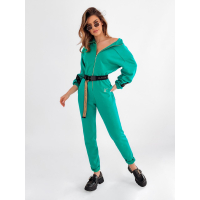 KOMBINEZON FANCY STRIPE GREEN