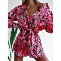 KOMPLET COLORFUL SATIN PINK