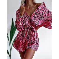 KOMPLET COLORFUL SATIN PINK