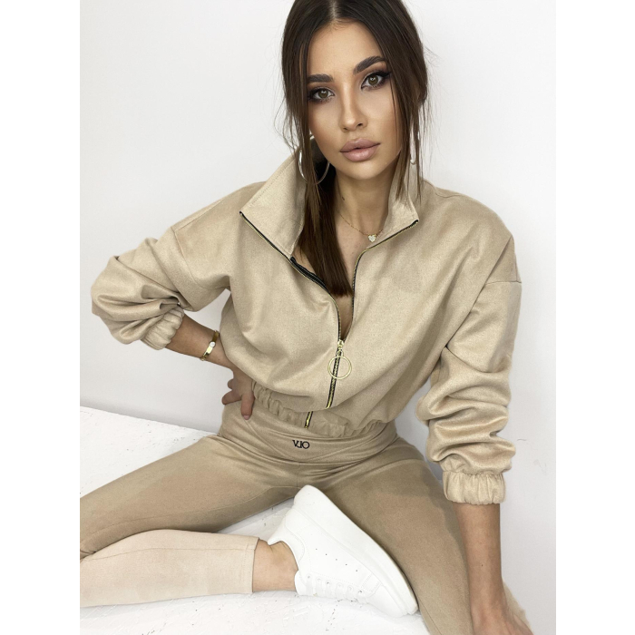 KOMPLET DRES CARMEN BEŻ