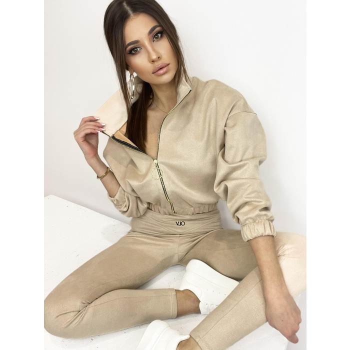 KOMPLET DRES CARMEN BEŻ