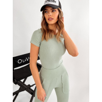 KOMPLET DRES CLARA OLIV