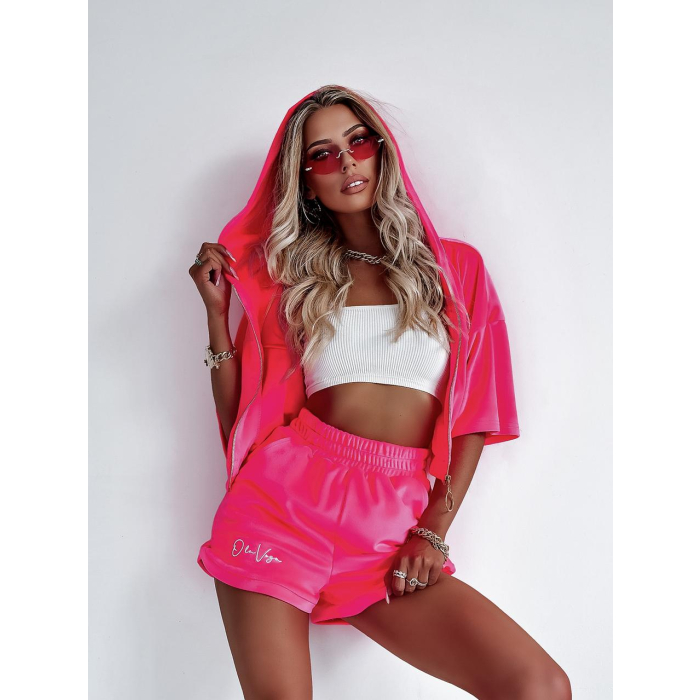 KOMPLET DRES CRISTI NEON PINK
