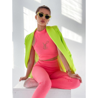 KOMPLET DRES JENNY NEON PINK