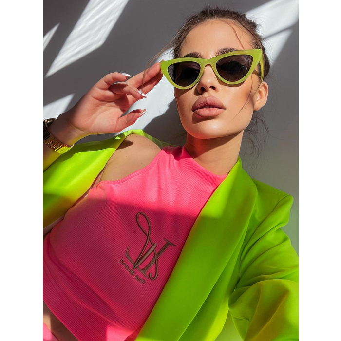 KOMPLET DRES JENNY NEON PINK