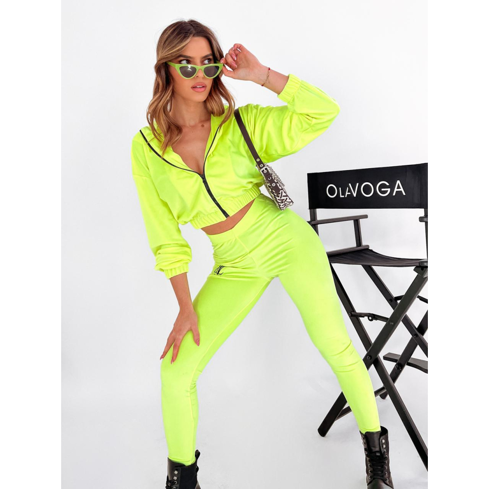 KOMPLET DRES ZIRA NEON LIME