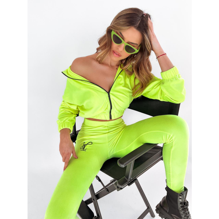 KOMPLET DRES ZIRA NEON LIME