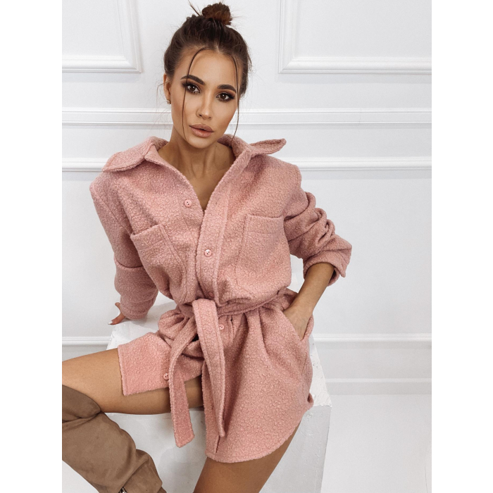 KURTKA KOSZULA OVERSIZE VEGAS PUDER