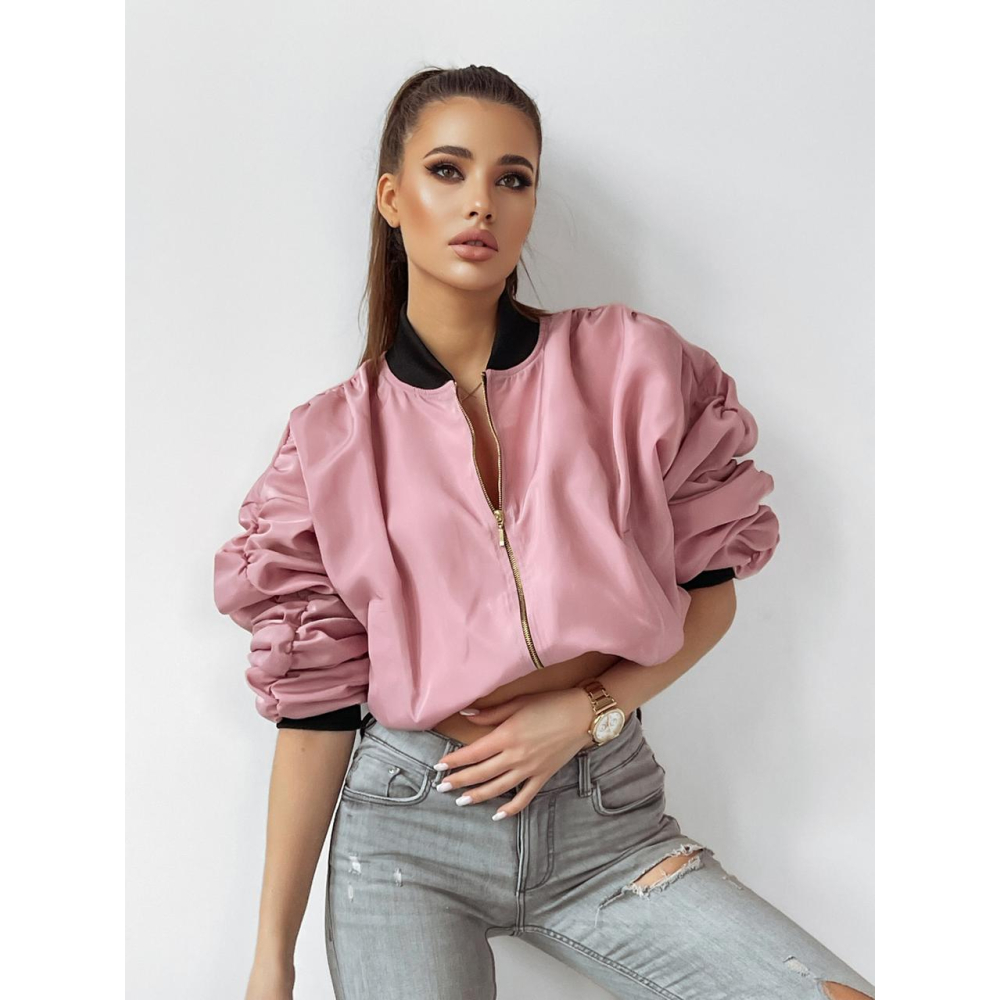 KURTKA BOMBERKA APP DARK PINK