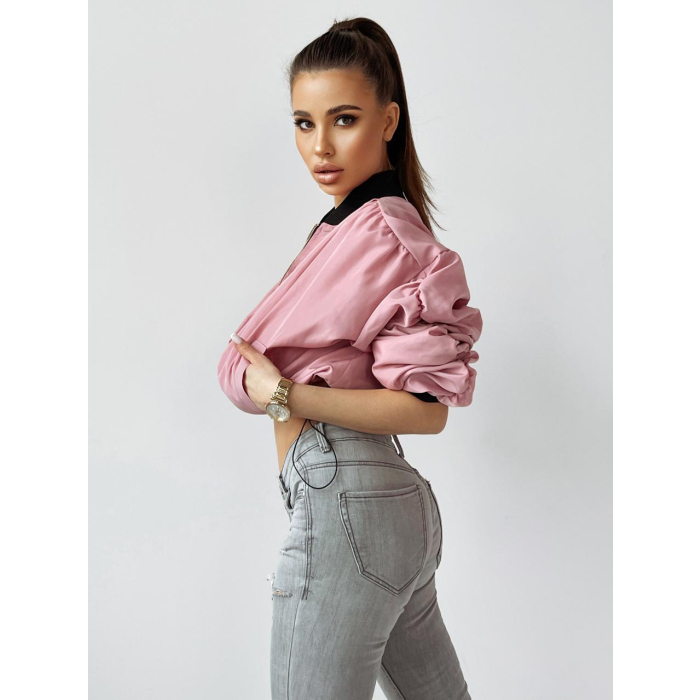 KURTKA BOMBERKA APP DARK PINK
