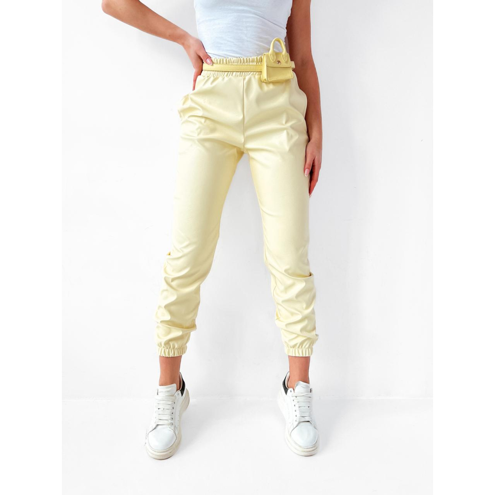 SPODNIE FRESH LEATHER YELLOW
