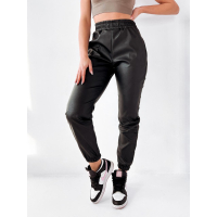SPODNIE FRESH LEATHER BLACK