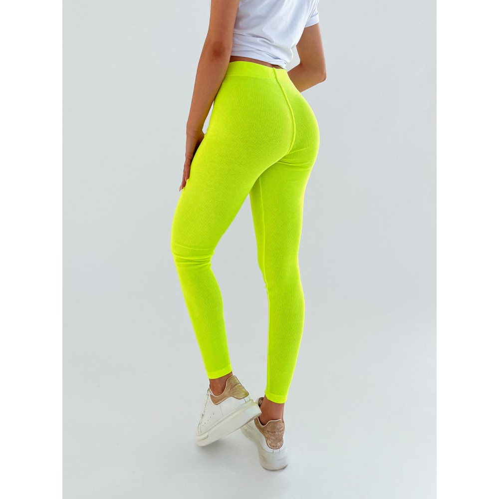 SPODNIE LEGGINSY GOOD VIBES NEON LIME