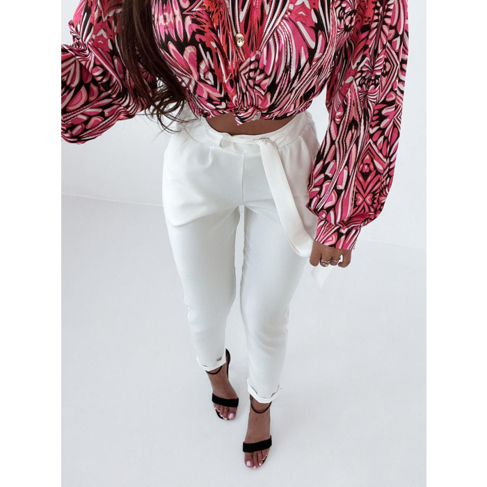 KOSZULA FLOWER SHIRT BLACK-PINK