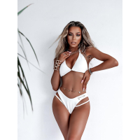 STRÓJ KOSTIUM KĄPIELOWY BIKINI CLASSIC BEAUTY ECRU