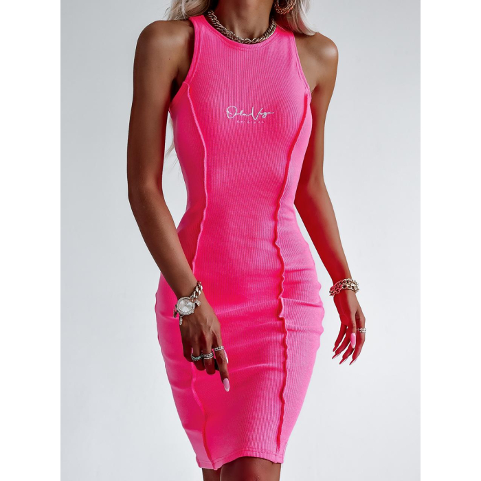 SUKIENKA SEXY LINES NEON PINK